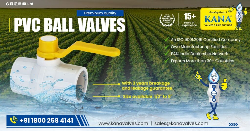 Supplier of PVC Ball Valve in Gujarat