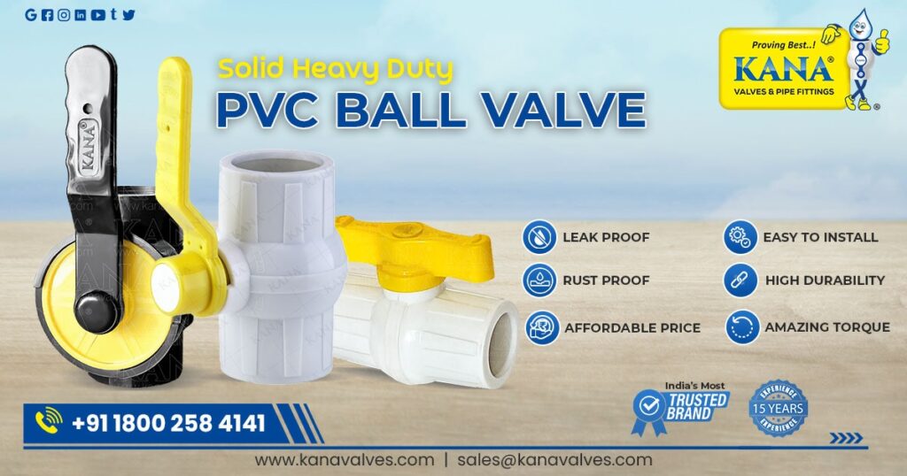PVC Ball Valve Trusted Supplier in Madhya Pradesh