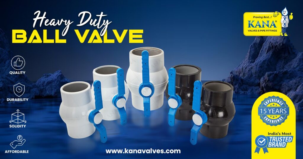 Best Heavy Duty PVC Ball Valves – 5”, 6”, 7”, 8” Sizes | Plain & Threaded Ends