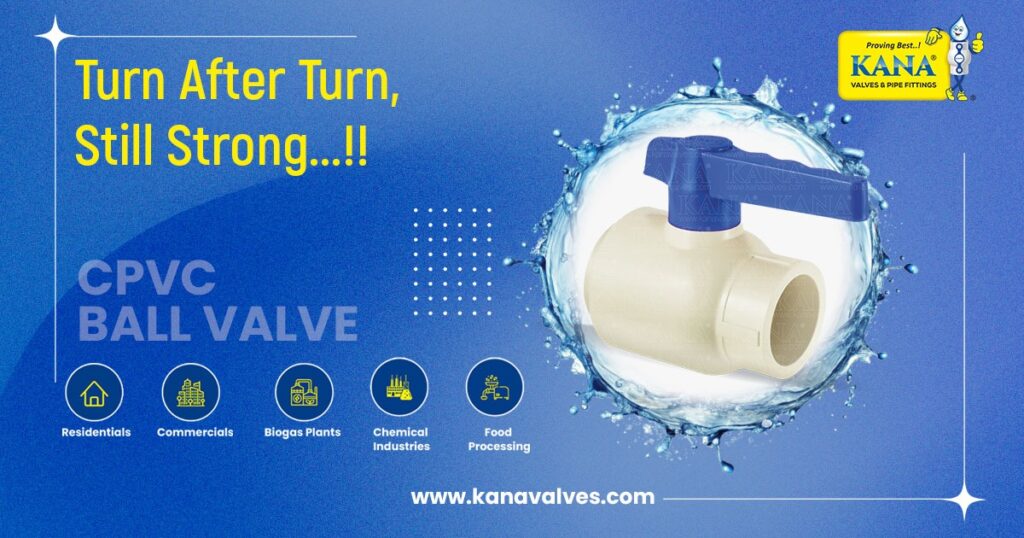 CPVC Ball Valves Manufacturer & Supplier in Kerala | Best CPVC Valve for Plumbing