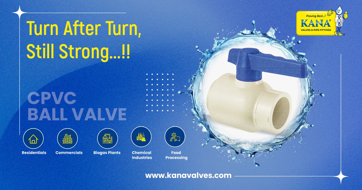 CPVC Ball Valves Manufacturer & Supplier in Kerala | Best CPVC Valve for Plumbing