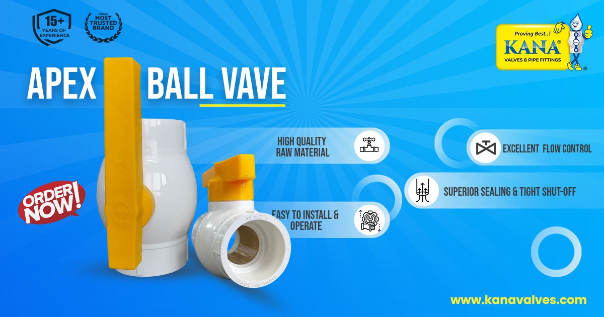 Best Quality Apex Ball Valve Supplier in Andhra Pradesh for agriculture & Plumbing Purpose