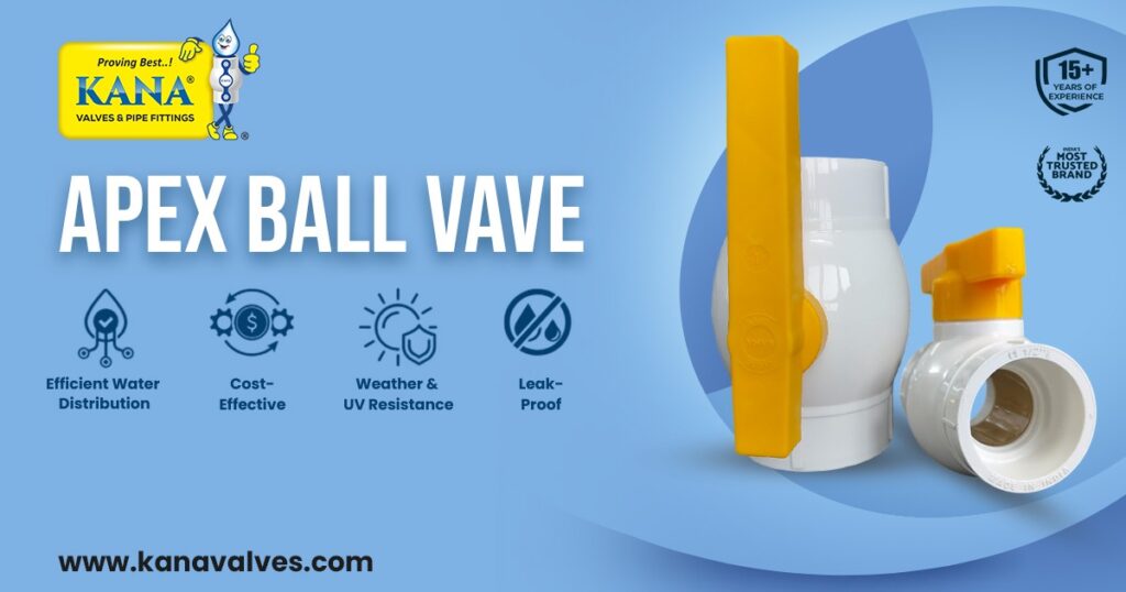 Best RPVC & UPVC Apex Ball Valve Supplier in Haryana