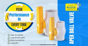 Best Quality UPVC & RPVC Apex Ball Valves ABS Handle by KANA Valves