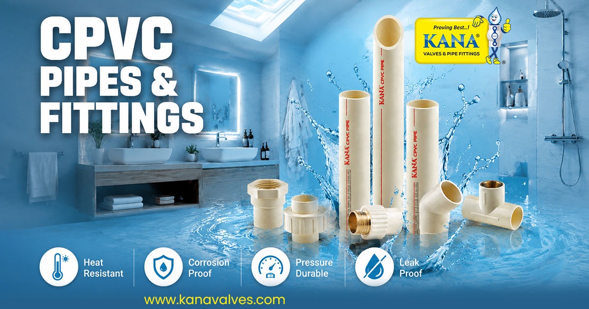 Supplier of CPVC Pipes and CPVC Fittings in West Bengal for Hot and Cold Water Plumbing Applications